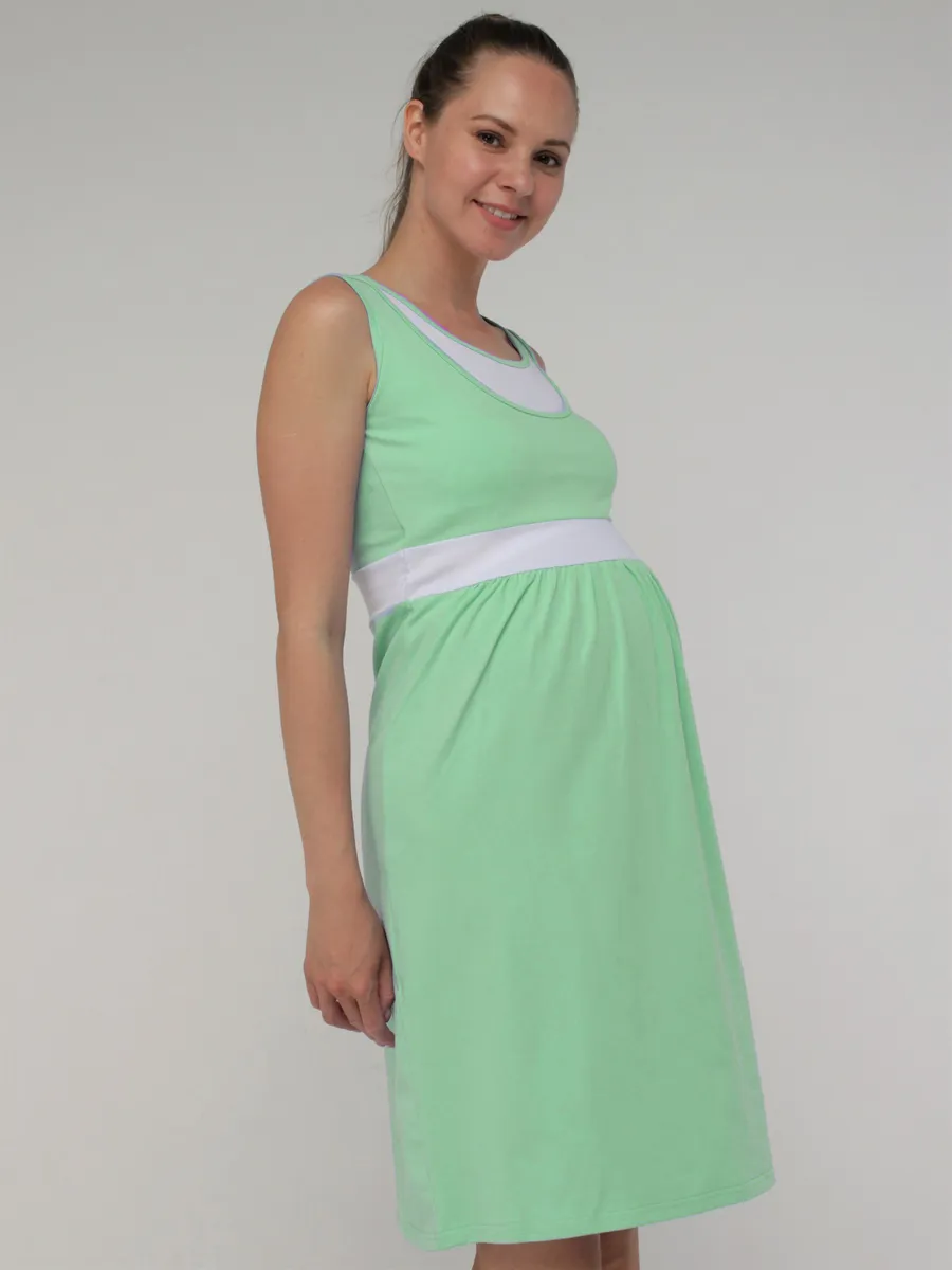 Платье для беременных и кормления арт. 702510 ментол