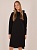Платье женское с капюшоном черное арт. 100124