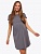 Сорочка для беременных и кормящих (домашнее платье) арт. 360360 серый/горох