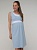 Платье для беременных и кормления арт. 702510 светло-голубое